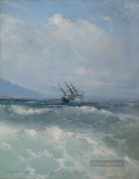  sky - Ivan Aivazovsky die Wellen Seascape